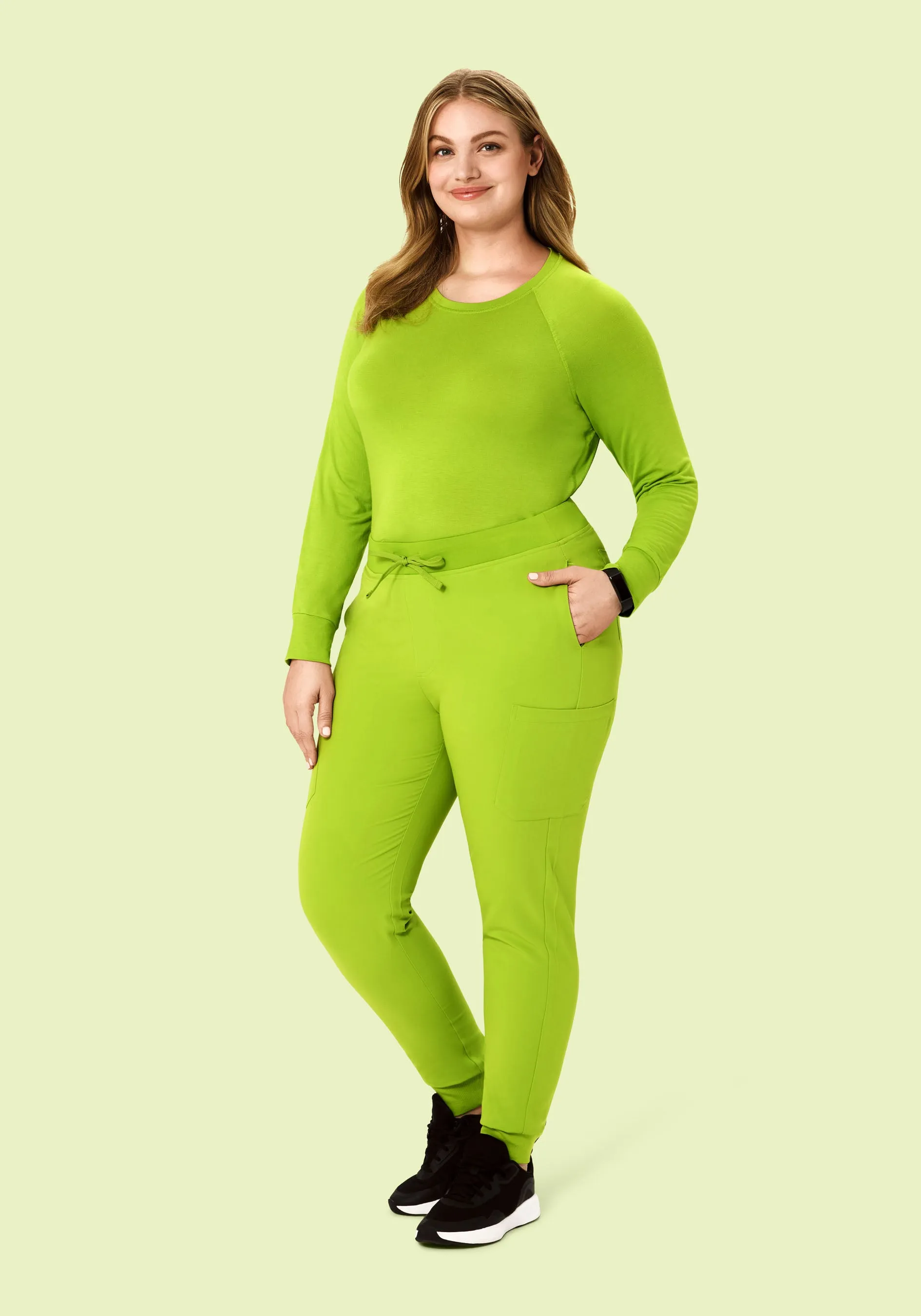 9 Pocket Joggers Apple Green