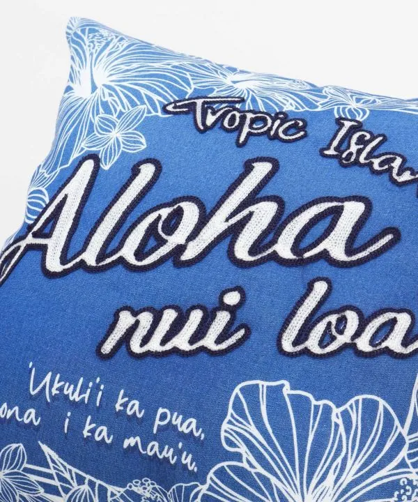 Aloha Denim Cushion Cover