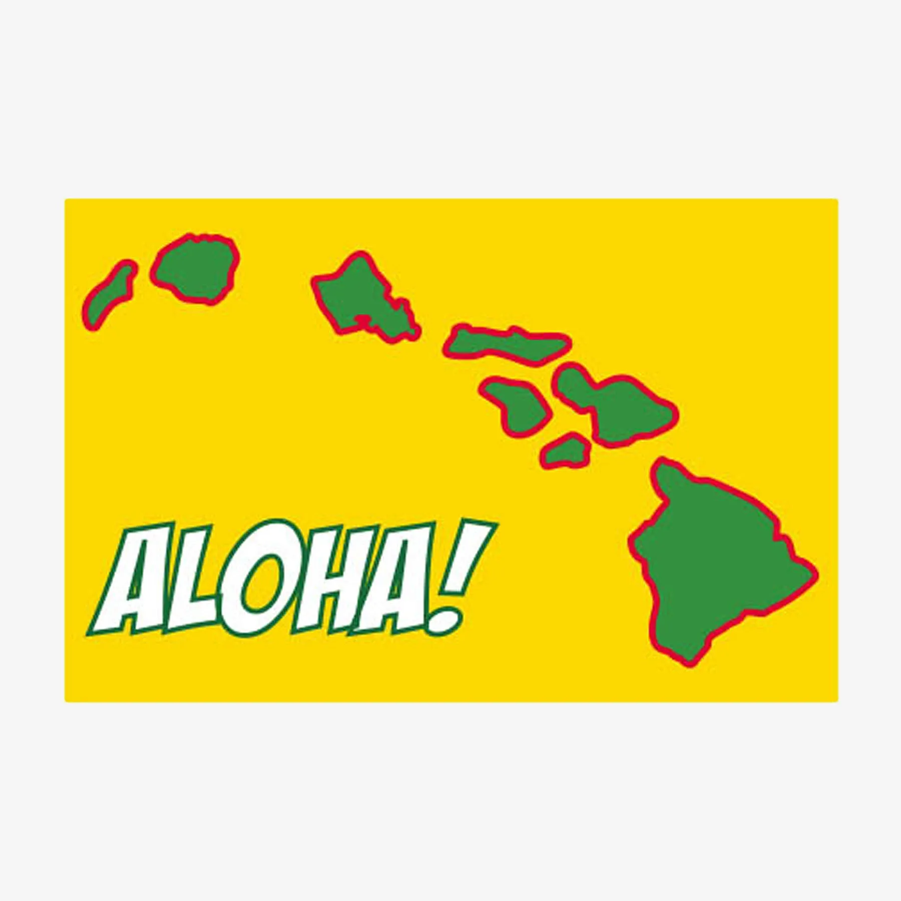 Aloha Hawaiian Islands Sticker