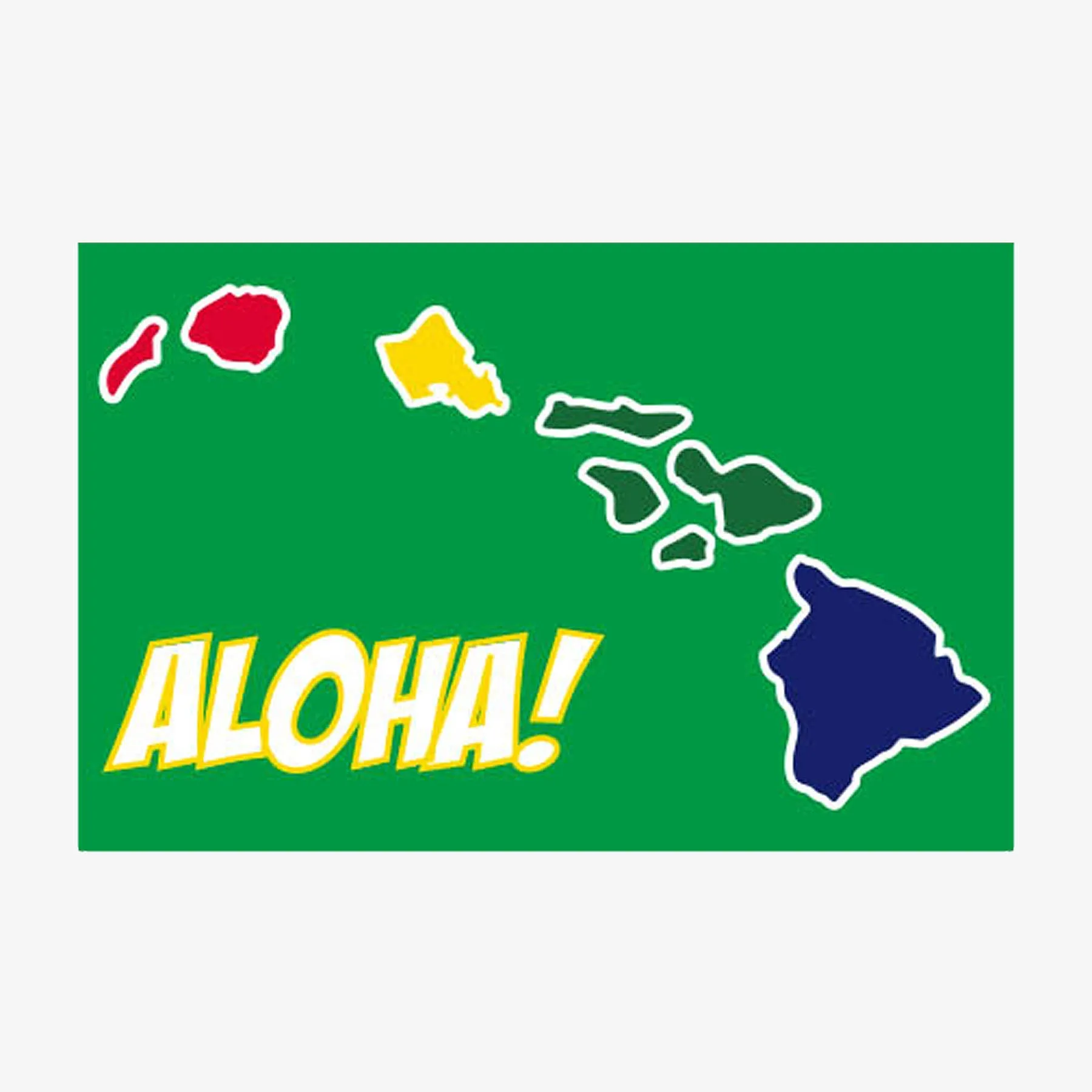 Aloha Hawaiian Islands Sticker