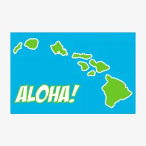 Aloha Hawaiian Islands Sticker