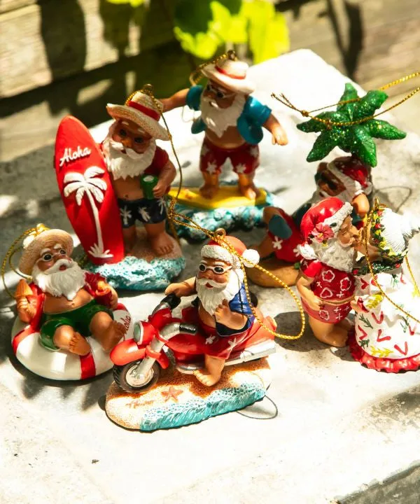 Aloha Santa Claus Ornament