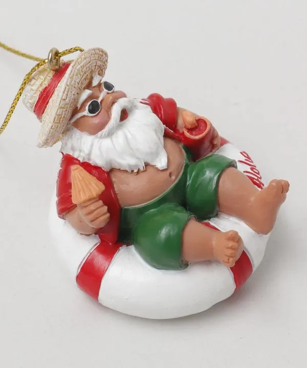 Aloha Santa Claus Ornament