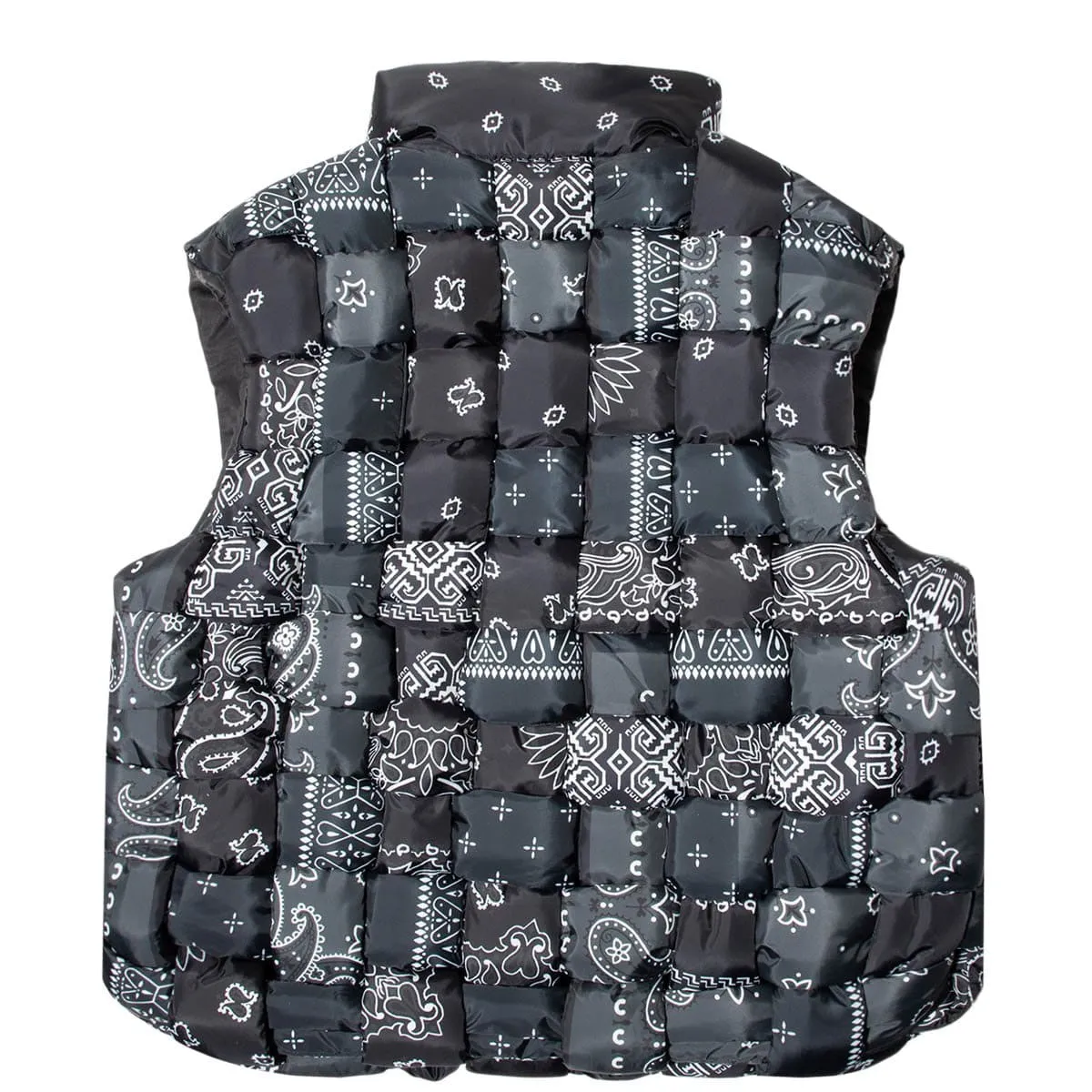 BANDANA PRINT NYLON KEEL-WEAVING VEST