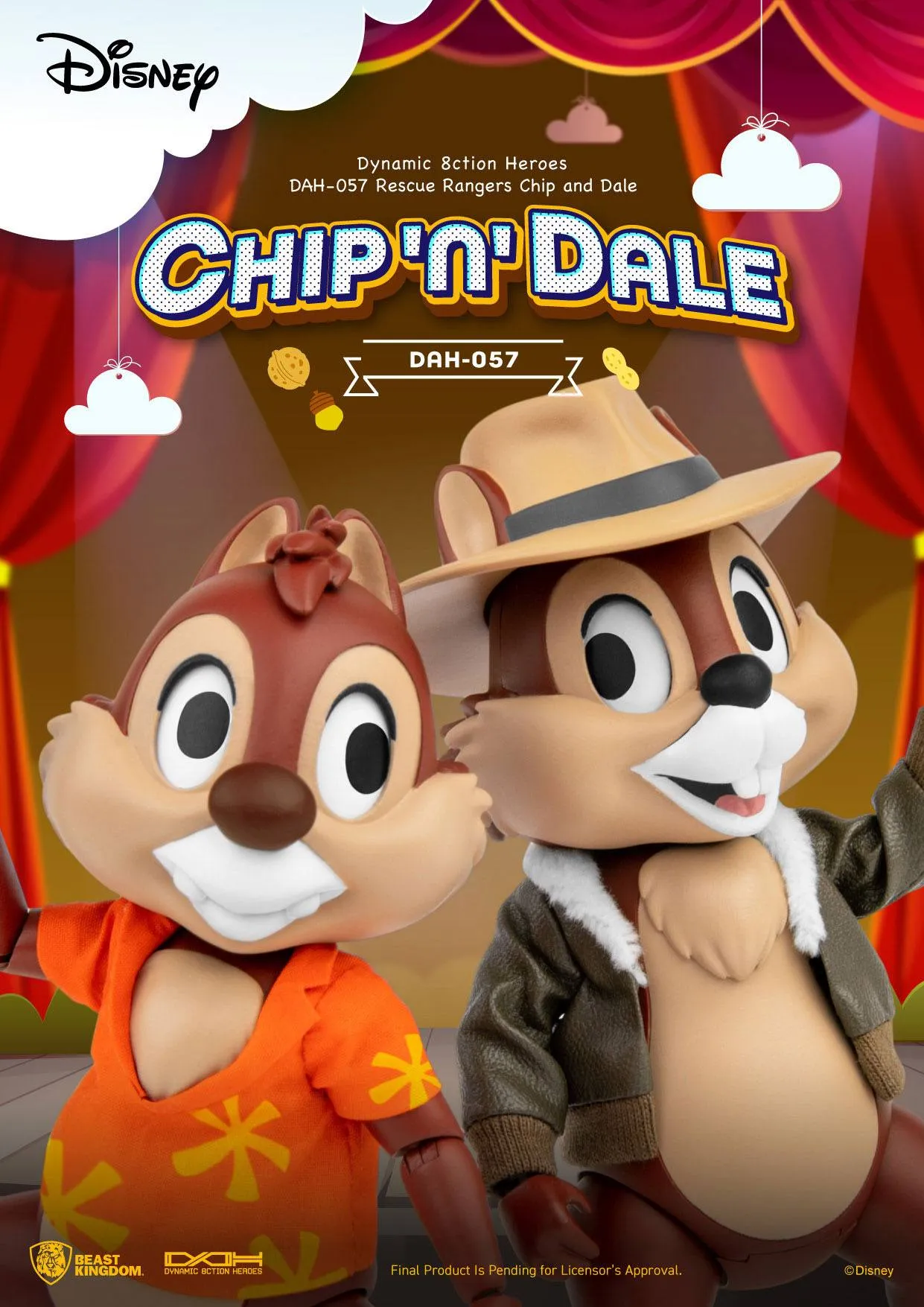 Beast Kingdom Chip 'n Dale: Rescue Rangers Chip & Dale Dynamic 8ction Heroes 1/9 Action Figures