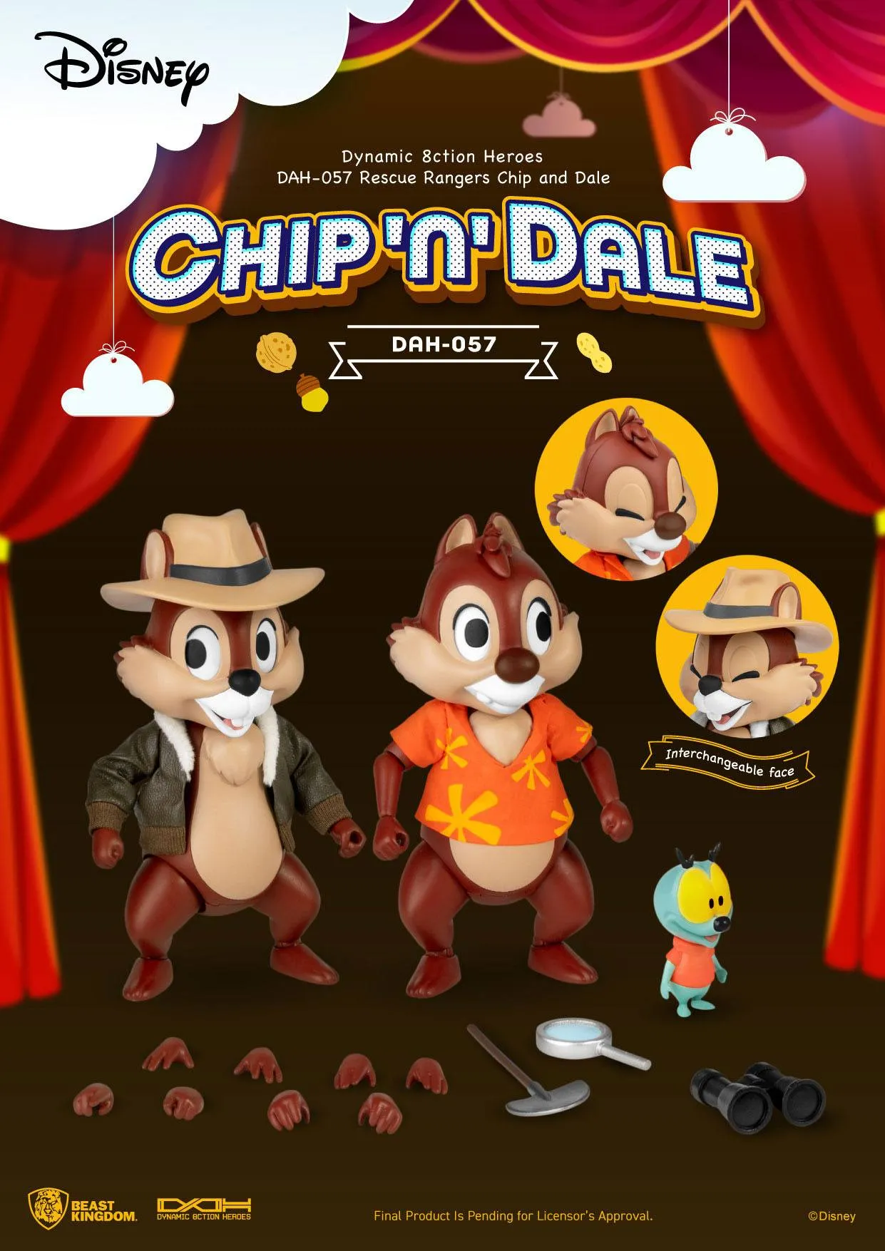 Beast Kingdom Chip 'n Dale: Rescue Rangers Chip & Dale Dynamic 8ction Heroes 1/9 Action Figures