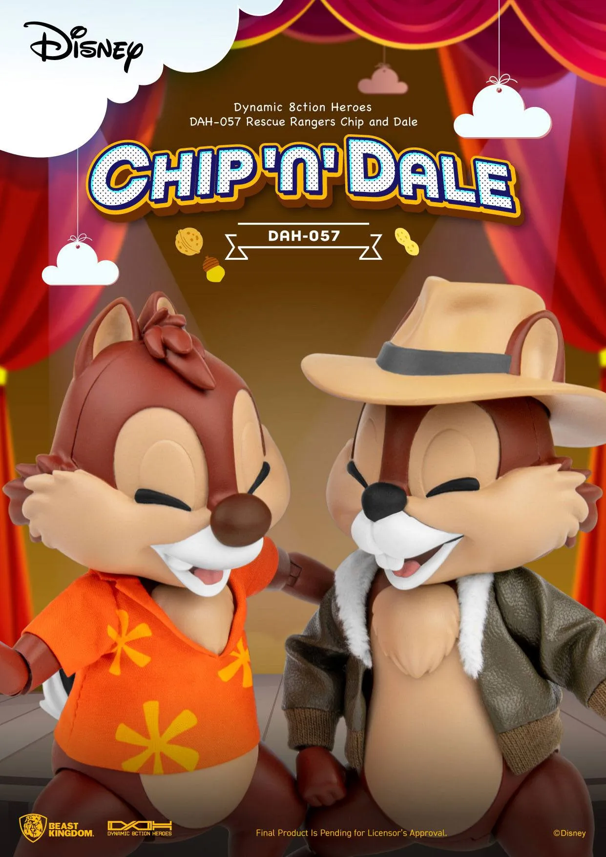 Beast Kingdom Chip 'n Dale: Rescue Rangers Chip & Dale Dynamic 8ction Heroes 1/9 Action Figures