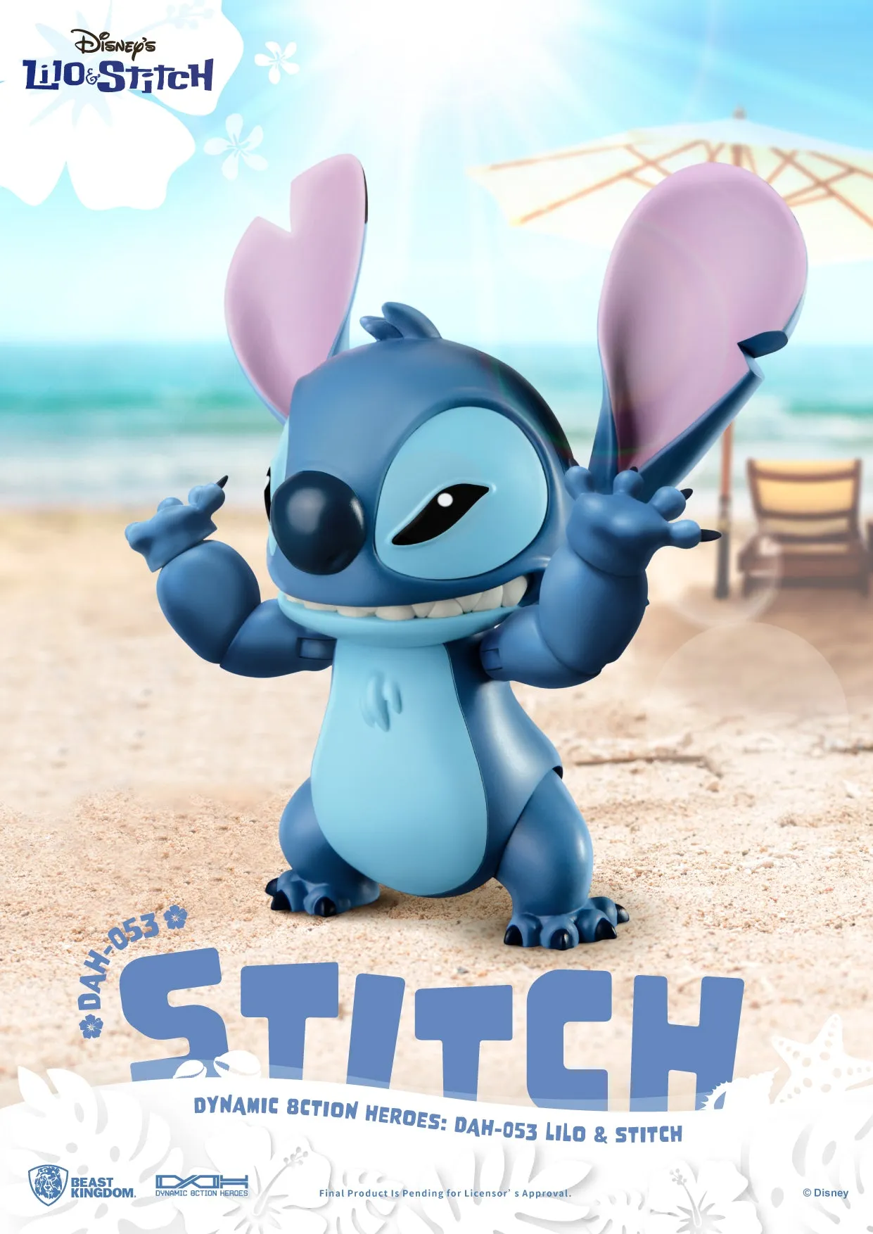 Beast Kingdom DAH-053 Disney Lilo & Stitch: Stitch 1:9 Scale Dynamic 8ction Heroes Action Figure