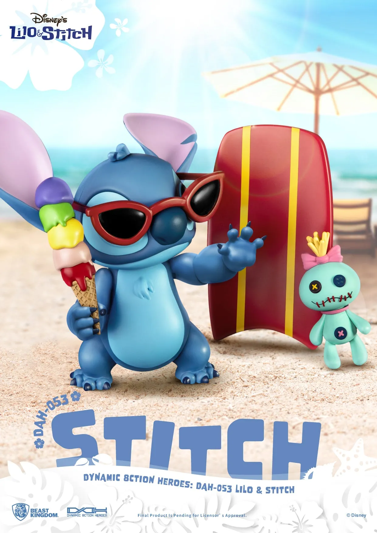 Beast Kingdom DAH-053 Disney Lilo & Stitch: Stitch 1:9 Scale Dynamic 8ction Heroes Action Figure