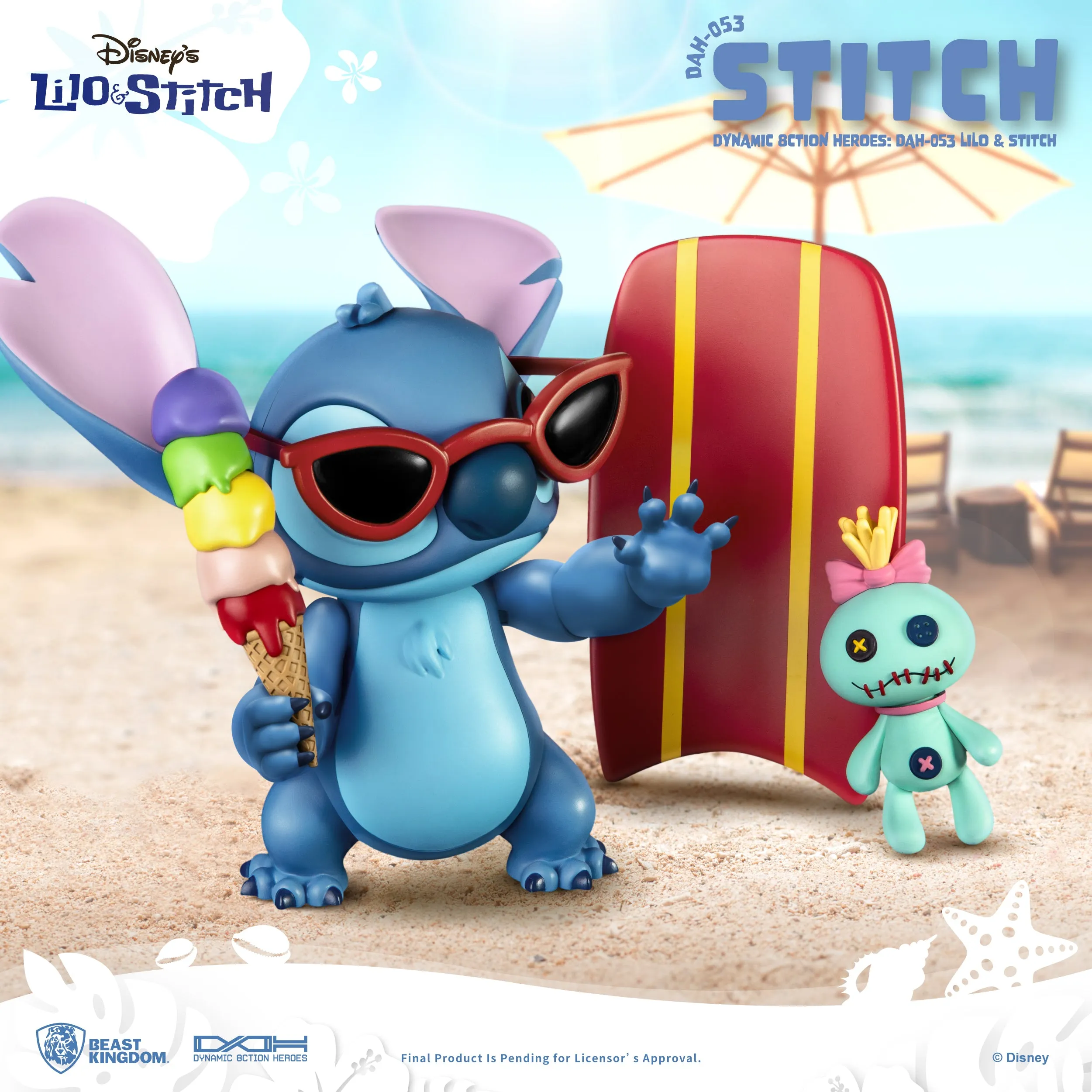 Beast Kingdom DAH-053 Disney Lilo & Stitch: Stitch 1:9 Scale Dynamic 8ction Heroes Action Figure