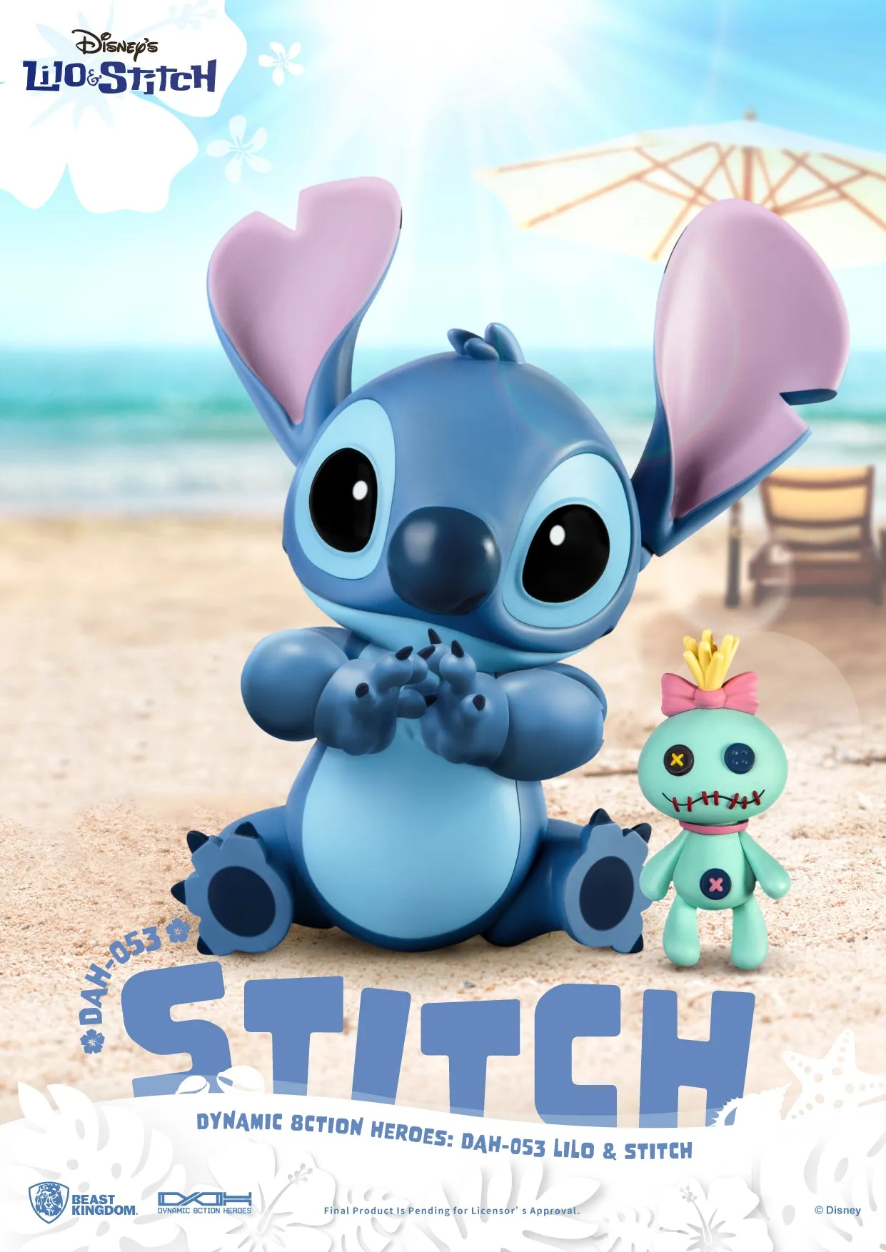 Beast Kingdom DAH-053 Disney Lilo & Stitch: Stitch 1:9 Scale Dynamic 8ction Heroes Action Figure