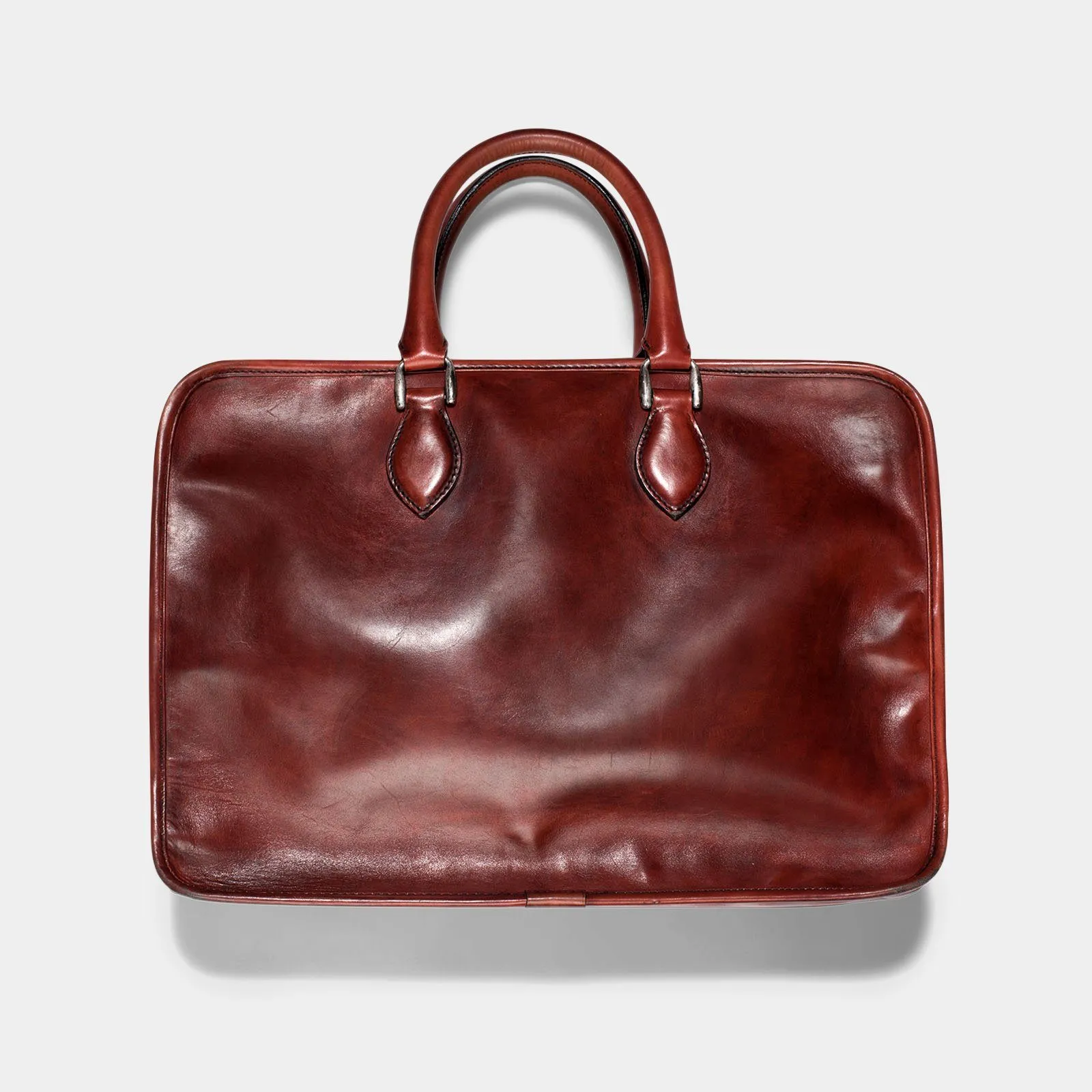 Berluti Deux Jour Large Briefcase Venezia Red