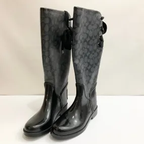 Boots Rain By Coach In Black, Size: 6