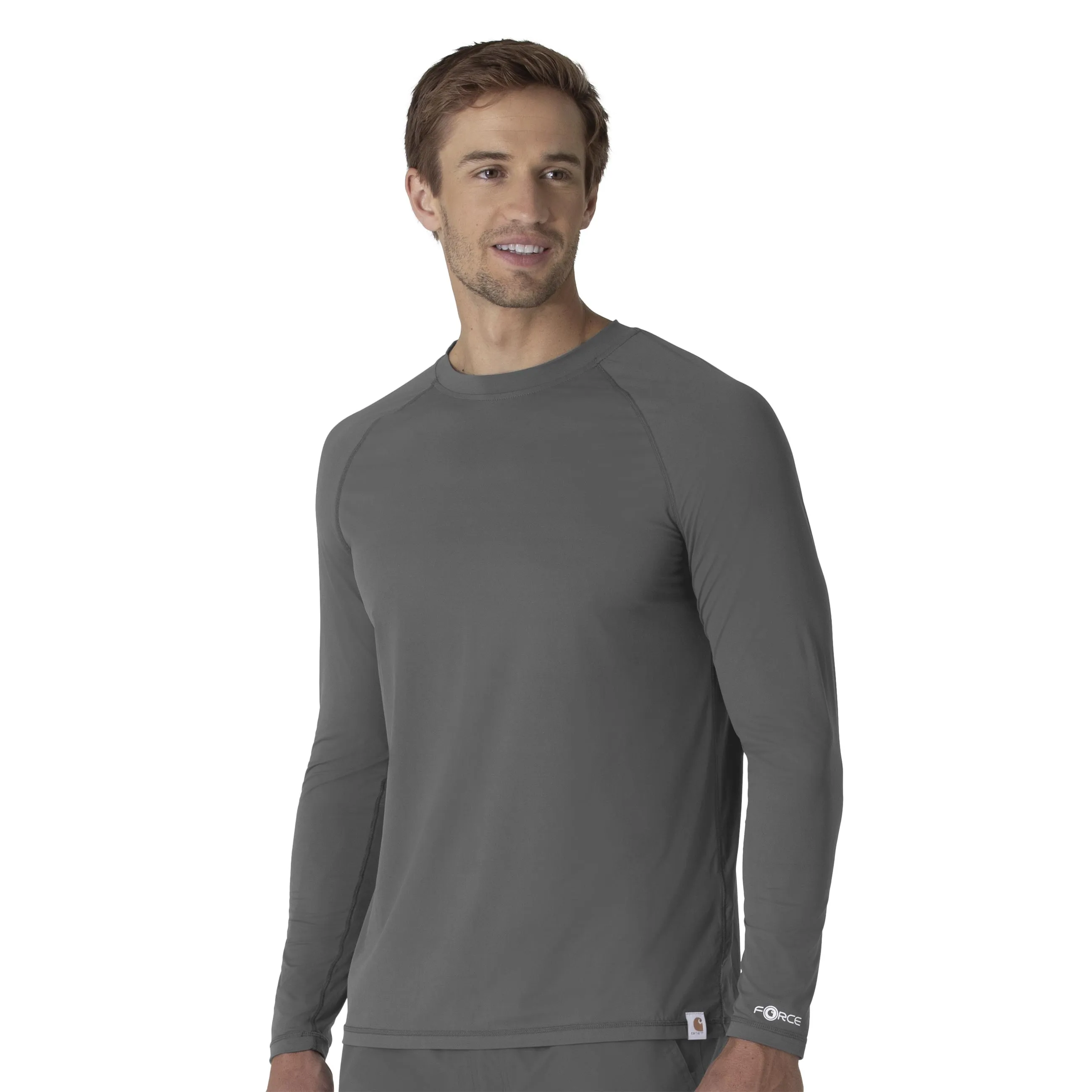 Carhartt Force Sub-Scrubs Men's Performance Long Sleeve Tee - Pewter