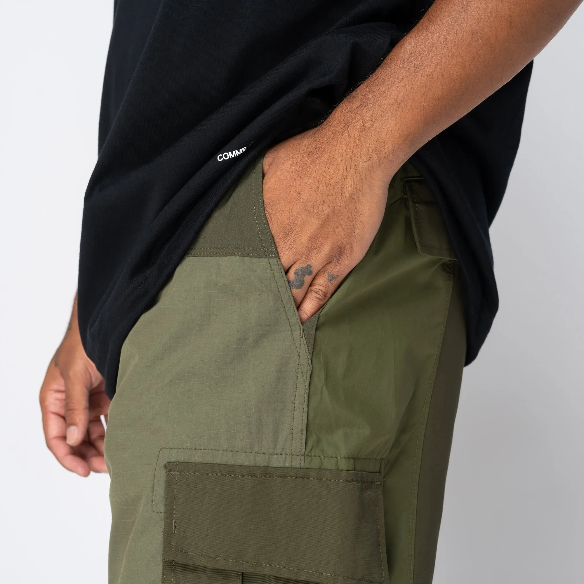 CdGH Cordura Patchwork Cargo Pant Olive HN-P010-051