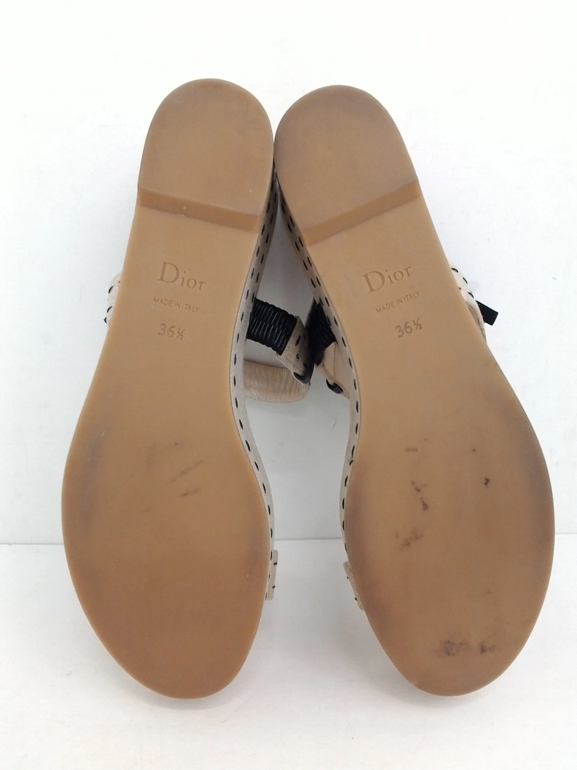 Christian Dior Women's Wedge Platform Sandal Size 36.5