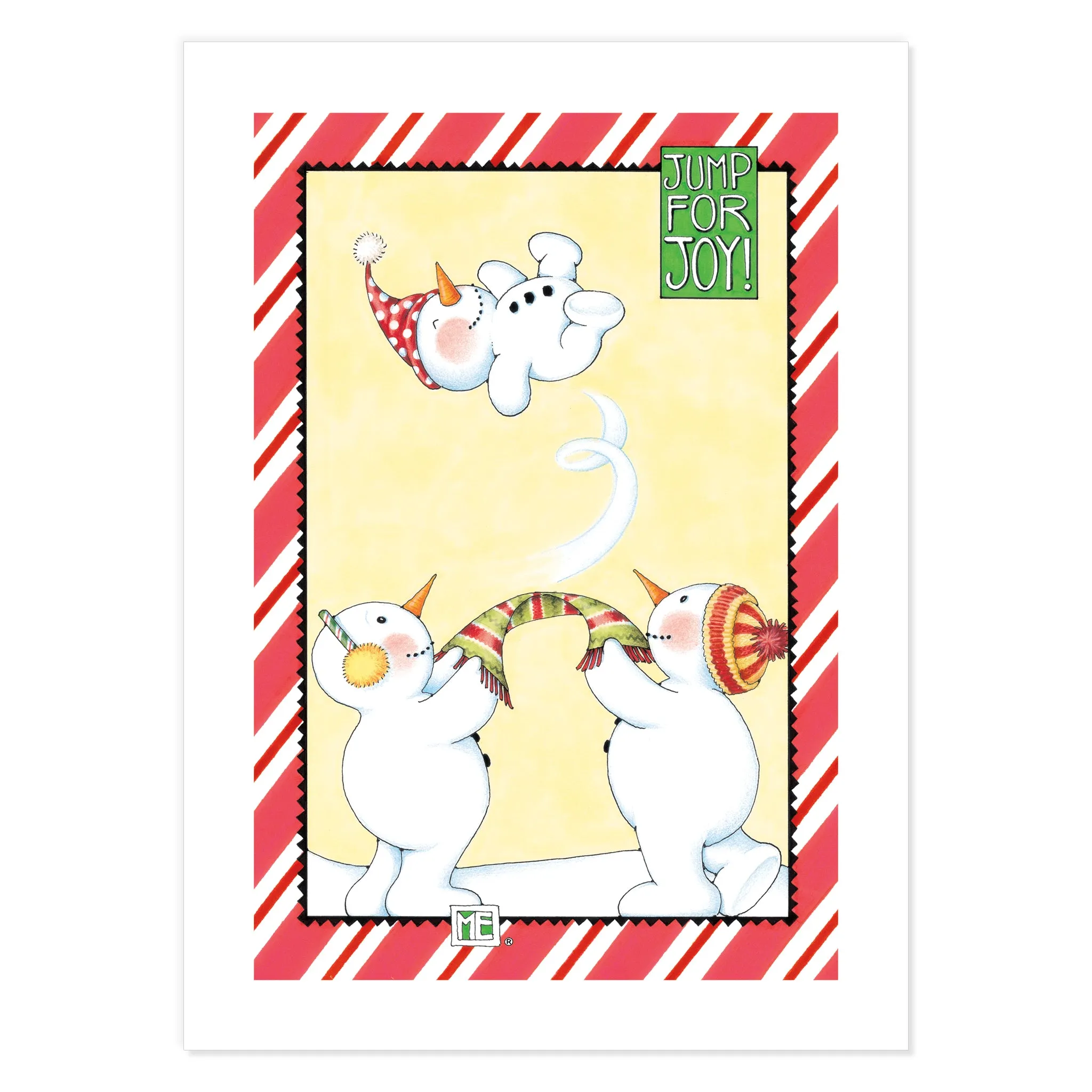 Christmas Snowpeople Postcards