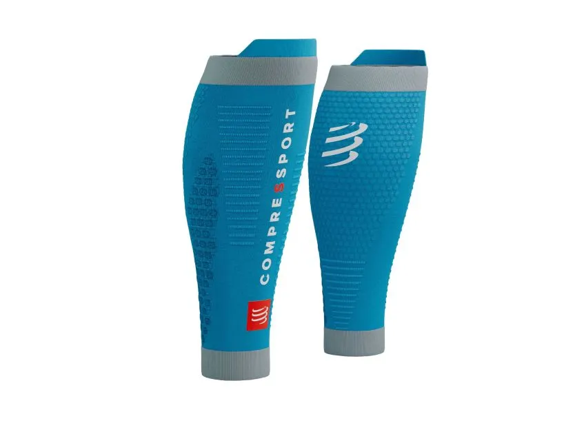 Compressport R2 3.0 Calf Guard - Hawaiian Ocean/Alloy