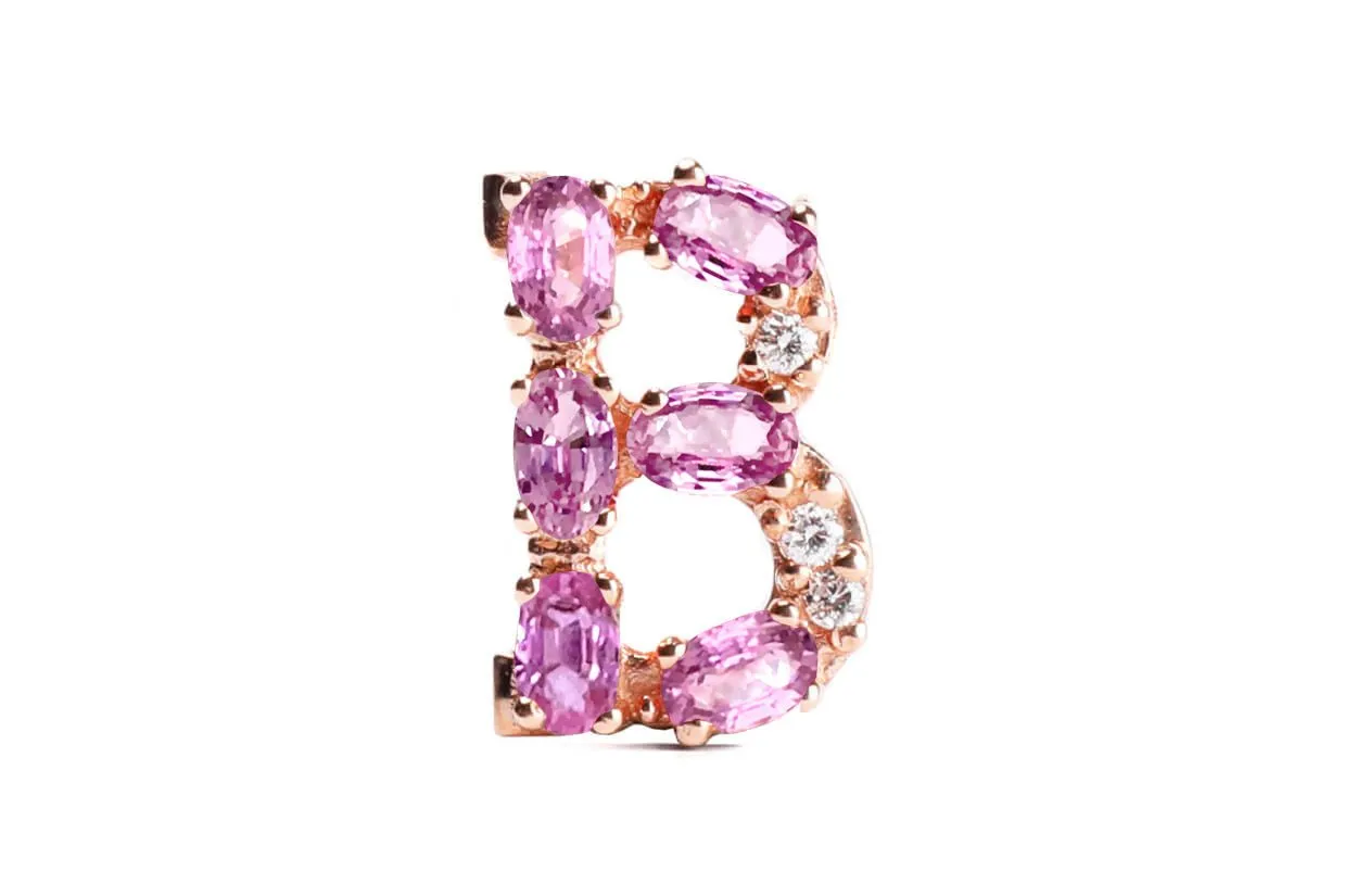 Cufflinks Letter B Initial 18kt Gold