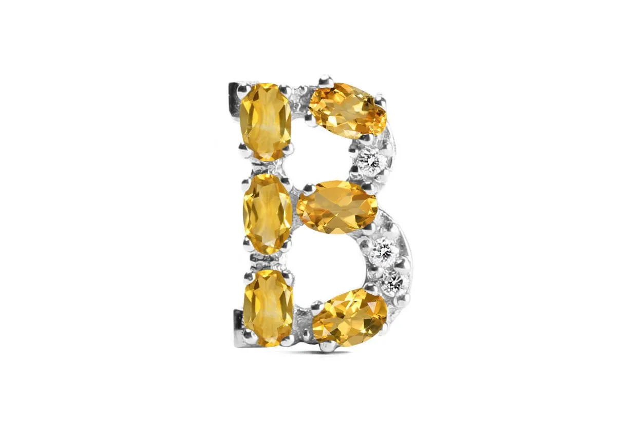 Cufflinks Letter B Initial 18kt Gold