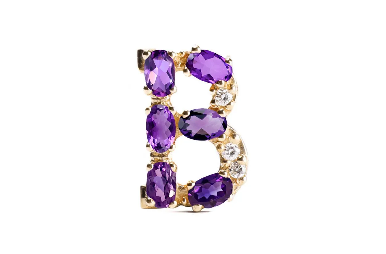 Cufflinks Letter B Initial 18kt Gold