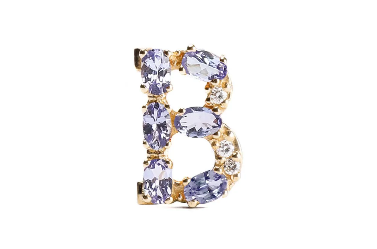 Cufflinks Letter B Initial 18kt Gold