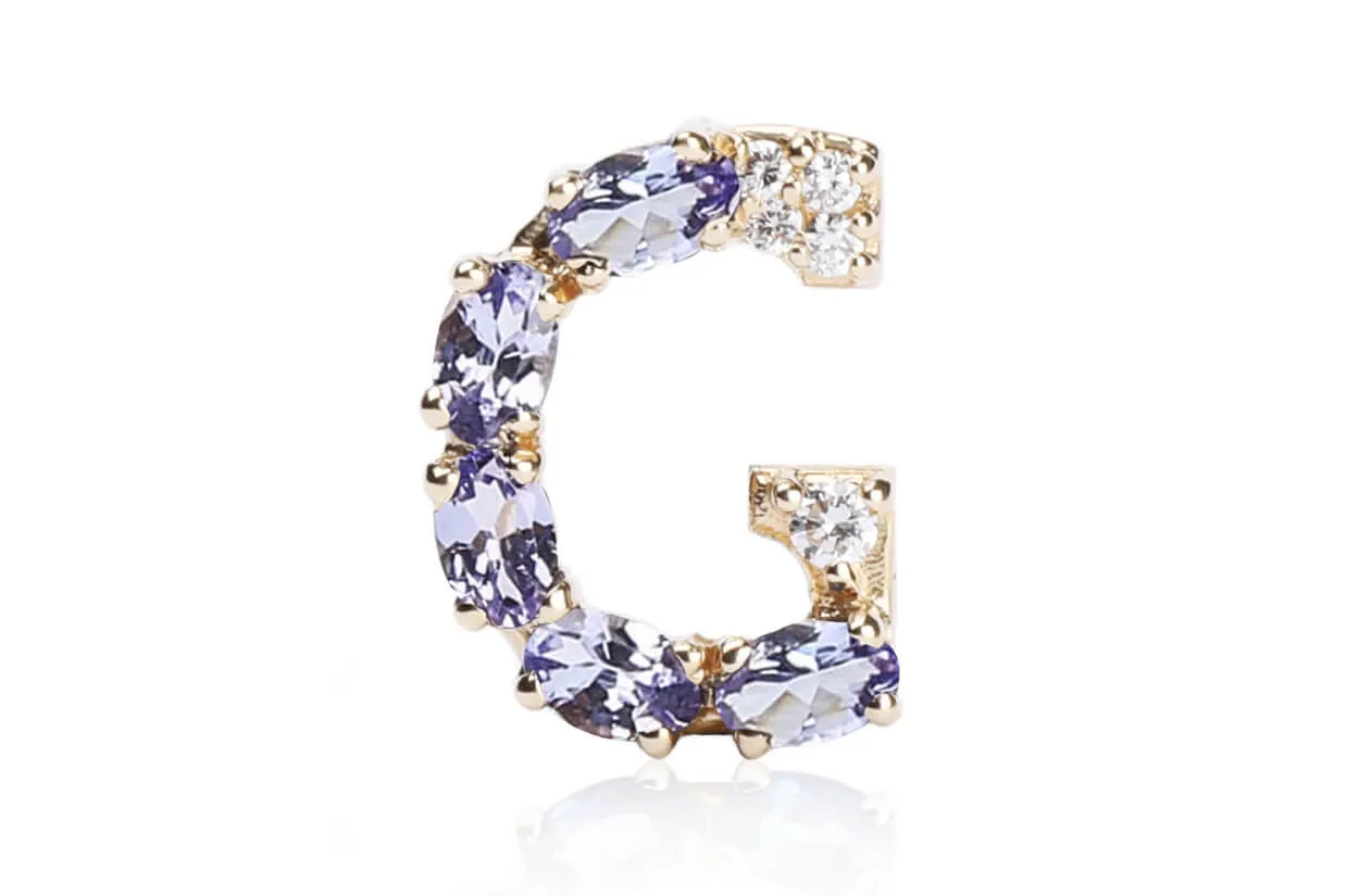 Cufflinks Letter G Initial 18kt Gold