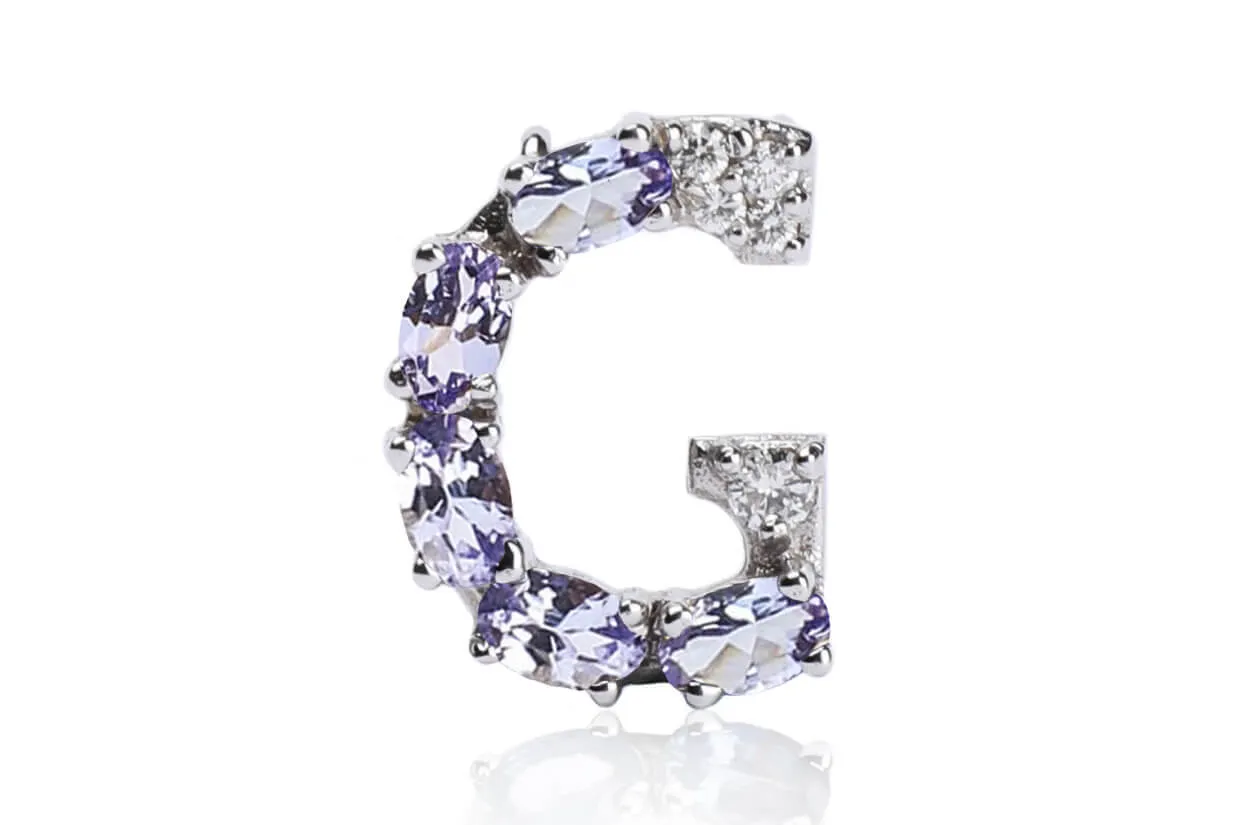 Cufflinks Letter G Initial 18kt Gold