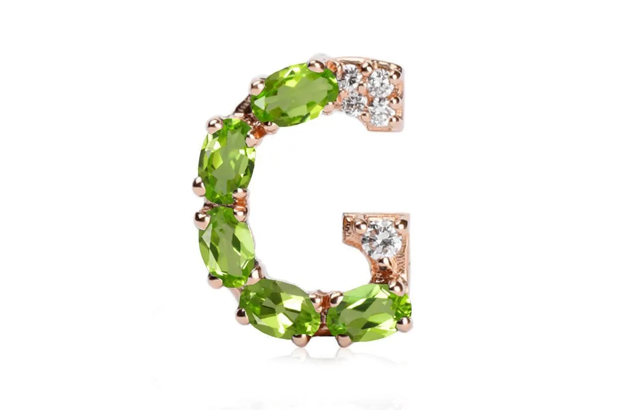 Cufflinks Letter G Initial 18kt Gold