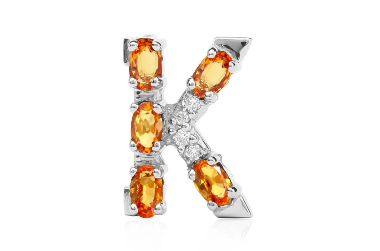 Cufflinks Letter K Initial 18kt Gold