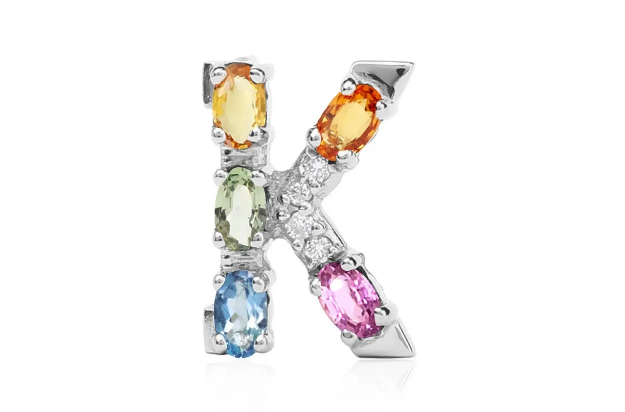 Cufflinks Letter K Initial 18kt Gold