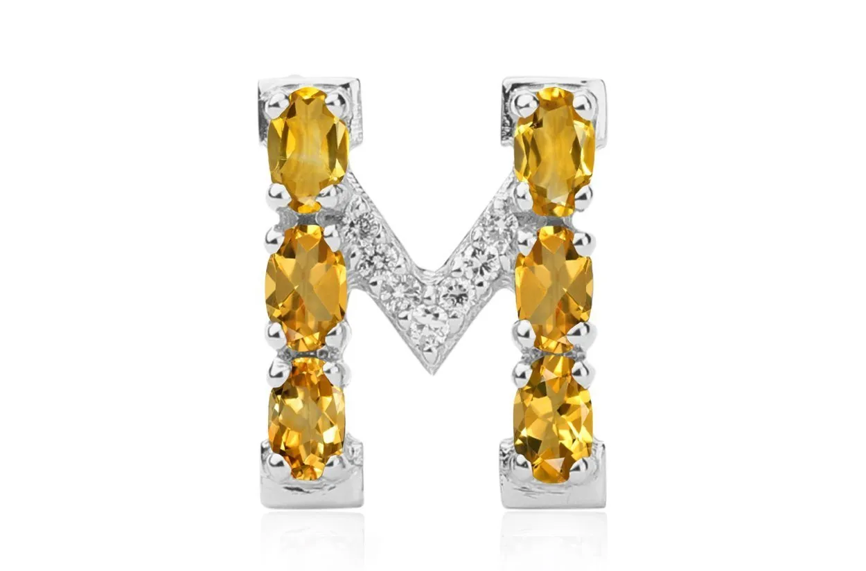 Cufflinks Letter M Initial 18kt Gold