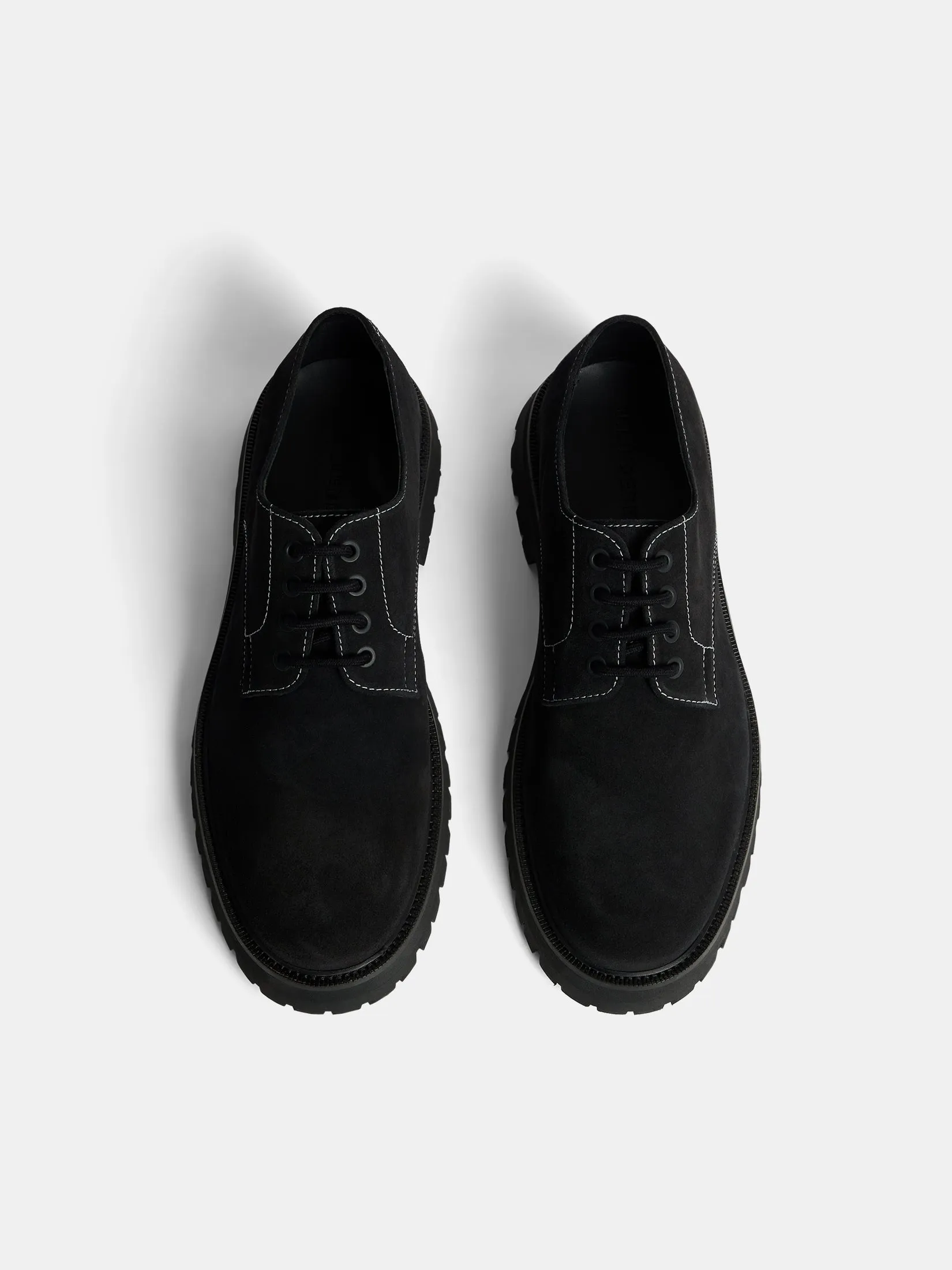 Derby Suede Shoe / Black