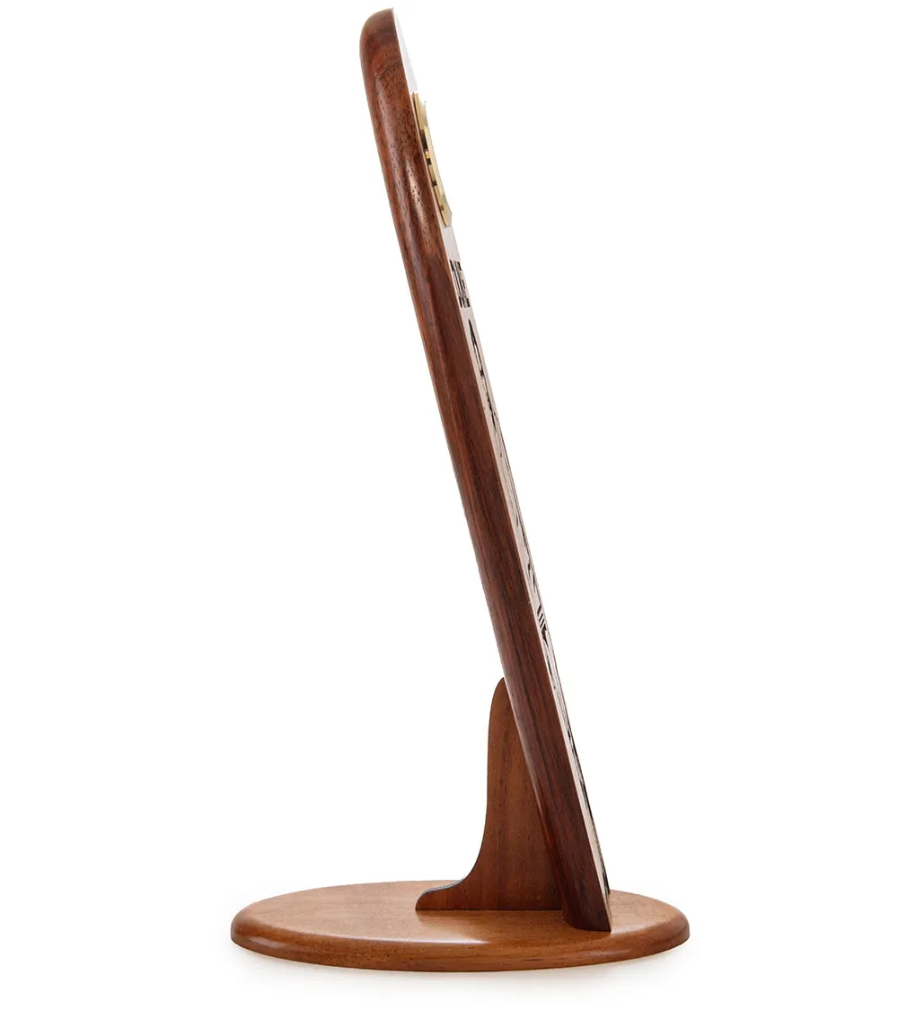 Duke Koa Surfboard Clock – Standing