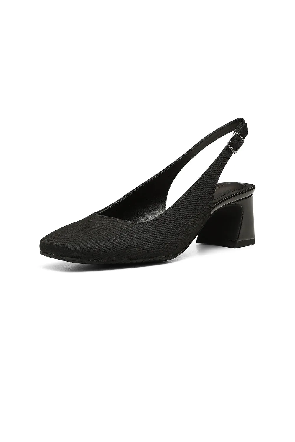 Faelynn Slingback Heels - Black