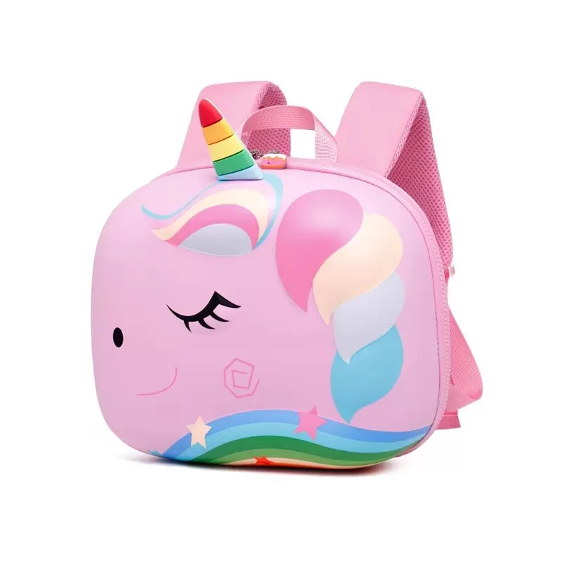 Flashy the Unicorn, 3d Light weighted Ergo Backpack for Toddlers & Kids with Leash