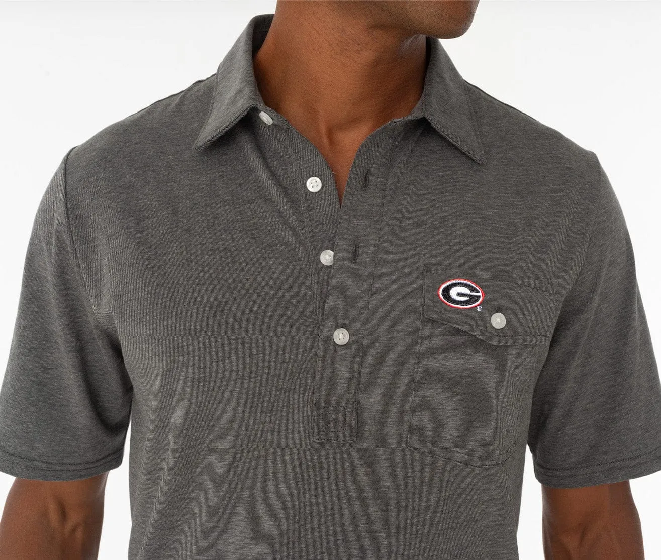 Georgia - Coach's Performance Players Shirt - G - Heather Gray