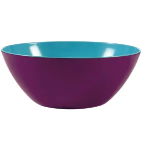 Grape/Turquoise Two Tone Large Bowl