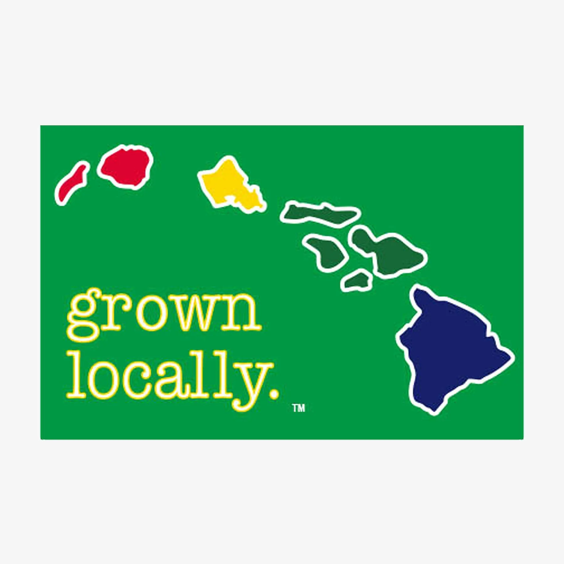 Grown Locally Hawaiian Islands Sticker