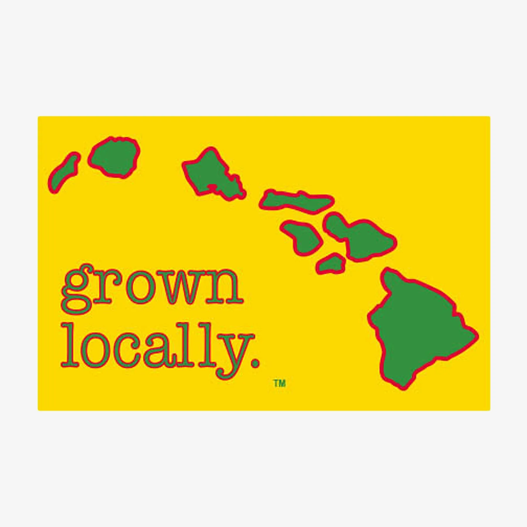 Grown Locally Hawaiian Islands Sticker