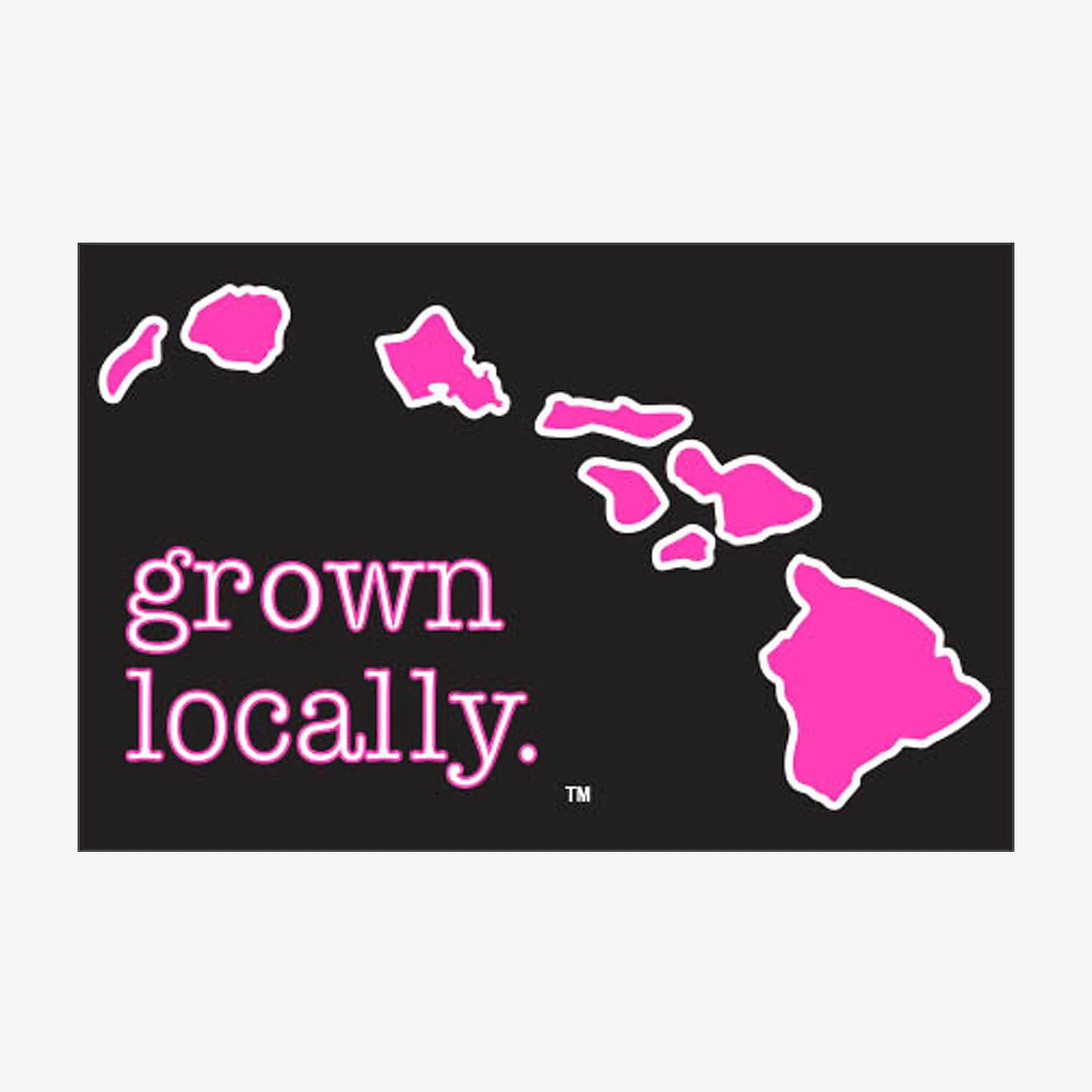 Grown Locally Hawaiian Islands Sticker