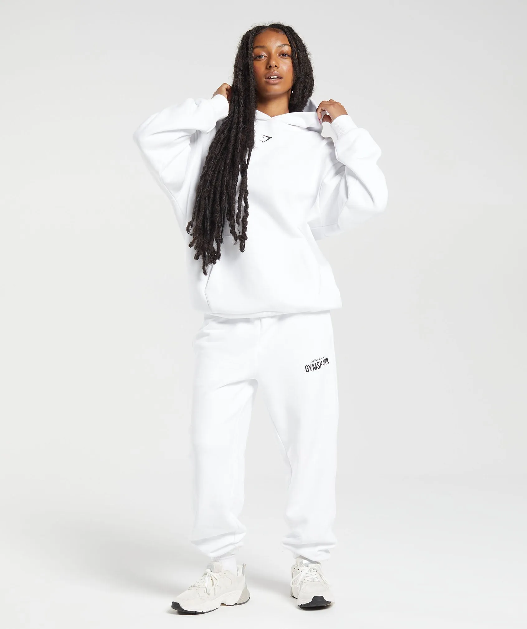 GS x Leana Deeb Oversized Hoodie - White