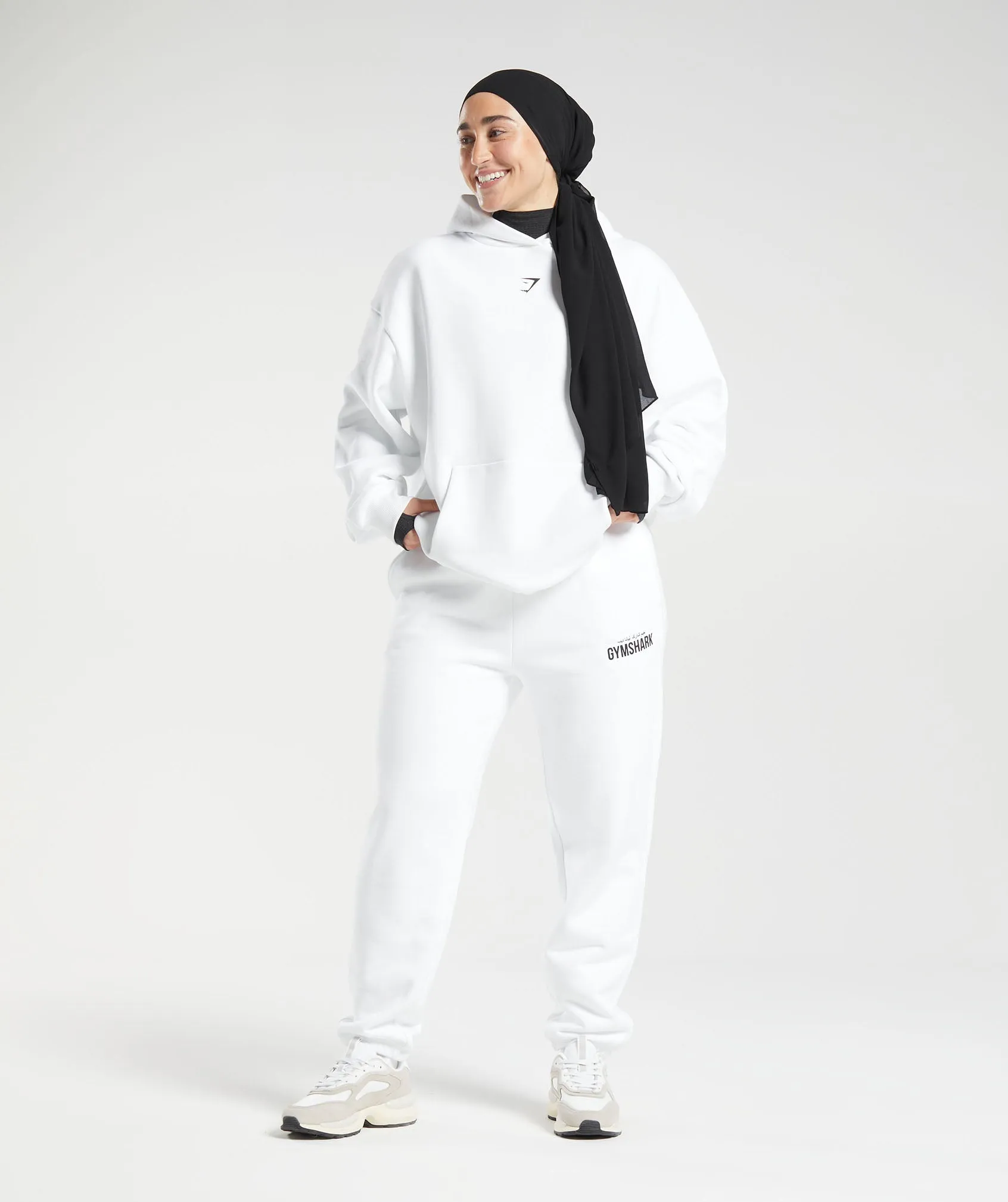 GS X Leana Deeb Oversized Joggers - White