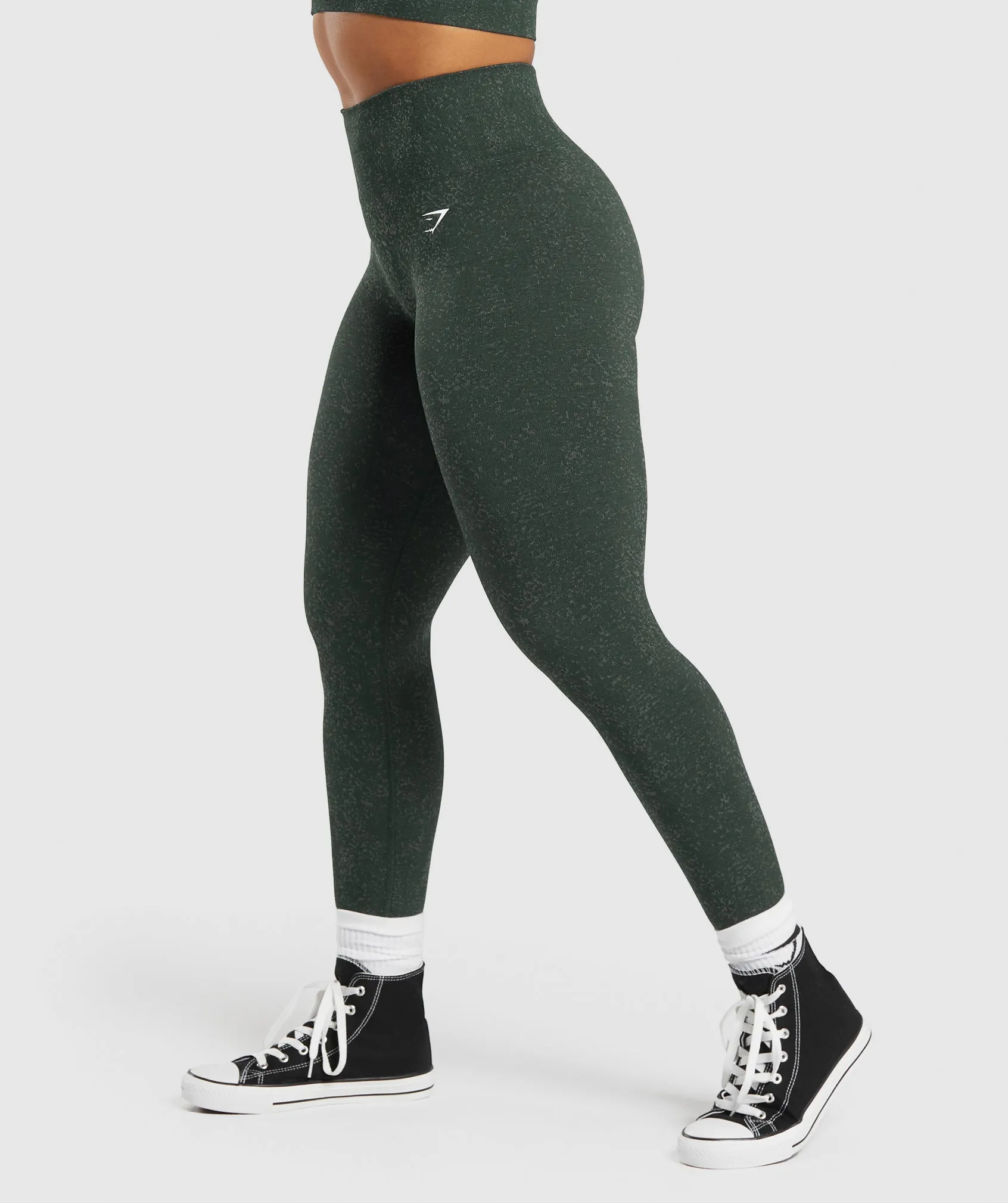 Gymshark Adapt Fleck Seamless Leggings - Victory Green/ Unit Green