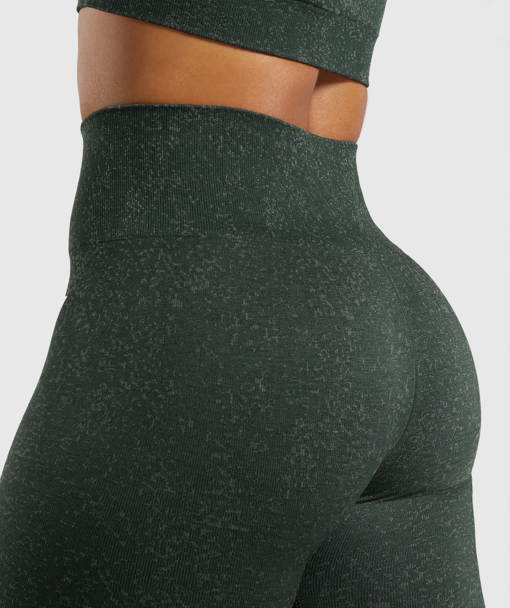 Gymshark Adapt Fleck Seamless Leggings - Victory Green/ Unit Green