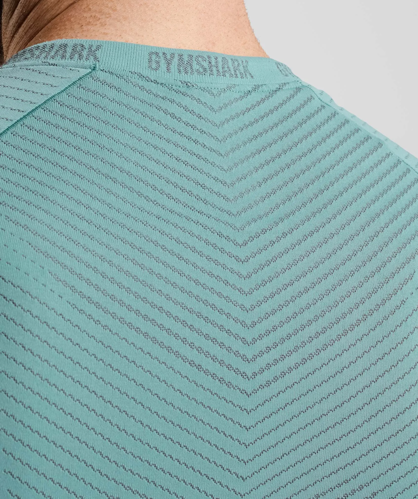 Gymshark Apex Seamless T-Shirt - Ink Teal/Silhouette Grey