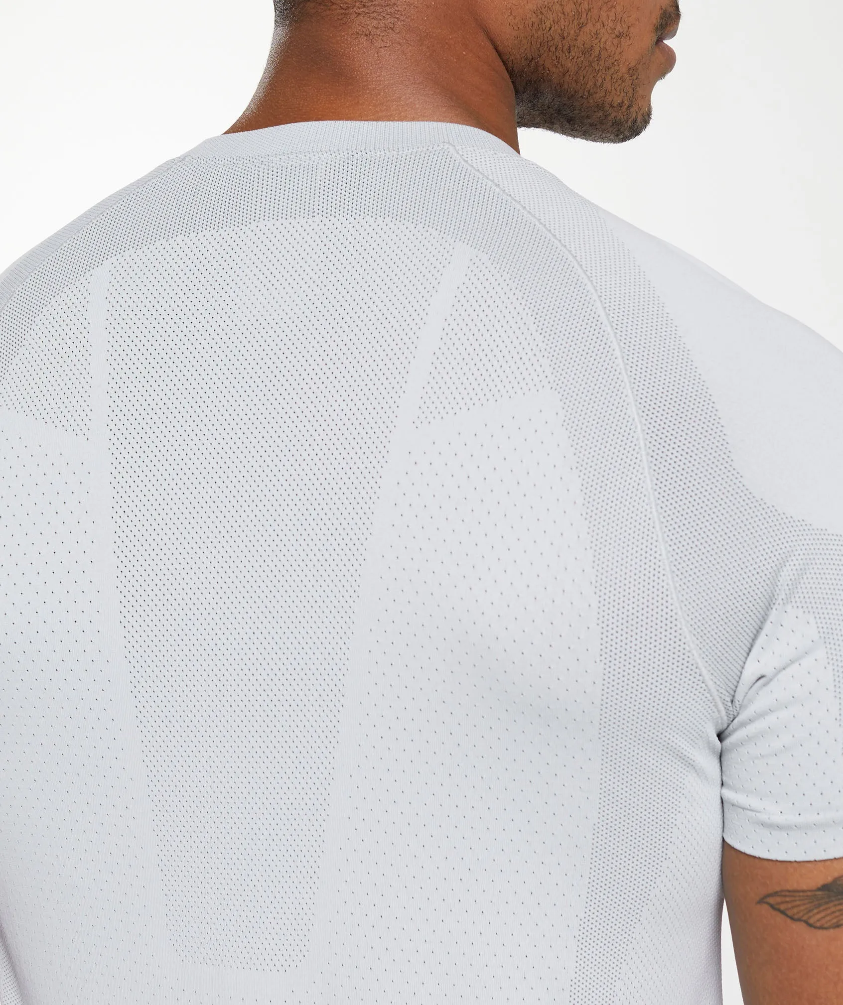 Gymshark Apex Seamless T-Shirt - Light Grey/Medium Grey