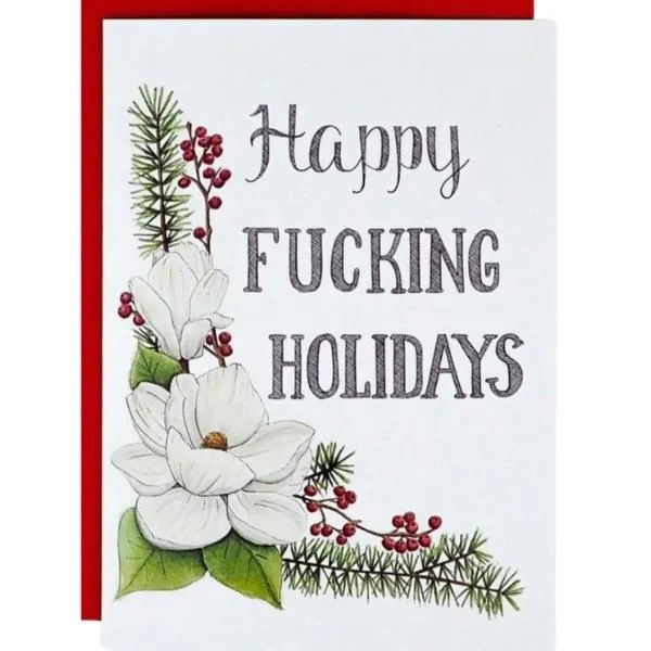 Happy Fucking Holidays Card