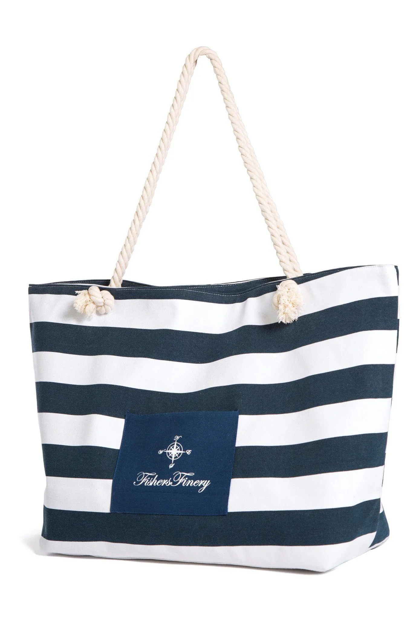 Heavy Canvas Beach Bag - Water Resistant Lining