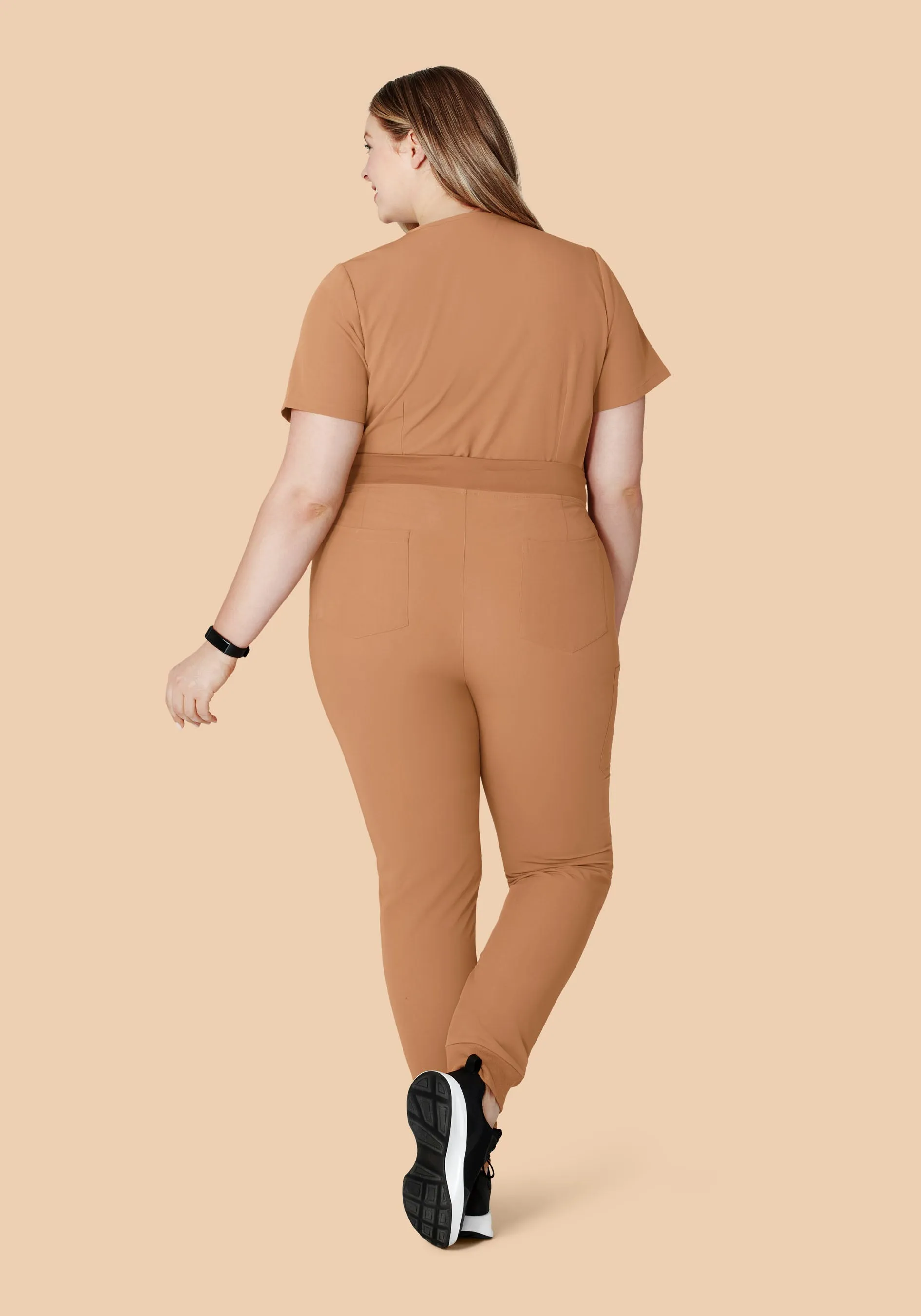 High Waisted Joggers Ochre